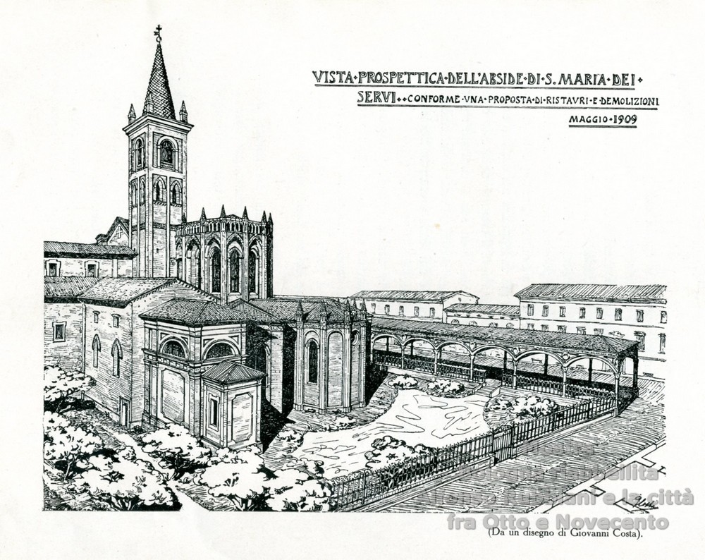 Alfonso Rubbiani Bologna riabbellita, Biblioteca dell'Archiginnasio